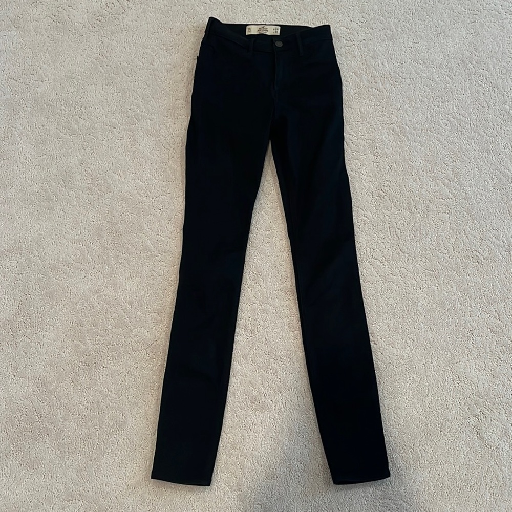 Women’s 0/24 Long Hollister High Rose Black Skinny Jegging - 31 Inseam